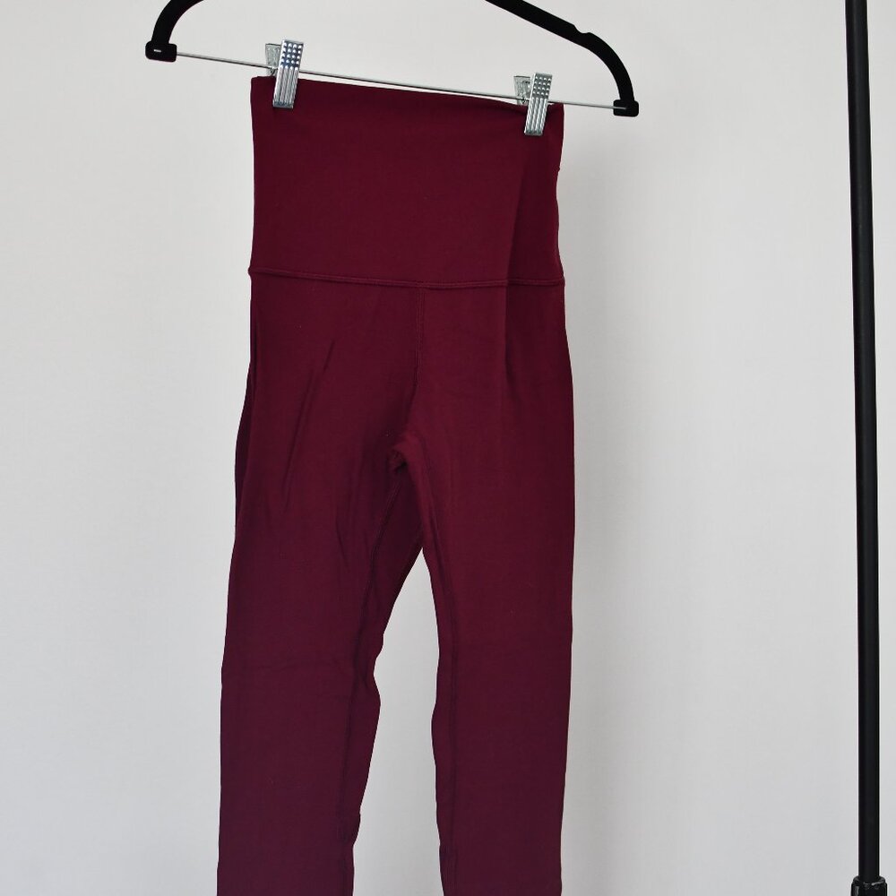 Lululemon Align High-Rise Leggings | Burgundy Wine | Buttery Soft Nulu - Picture 2 of 6